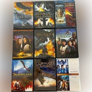 DVDs 9 Fantasy Dragons Movies